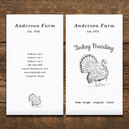 Tarjeta De Visita Fábrica Turquía simple vertical