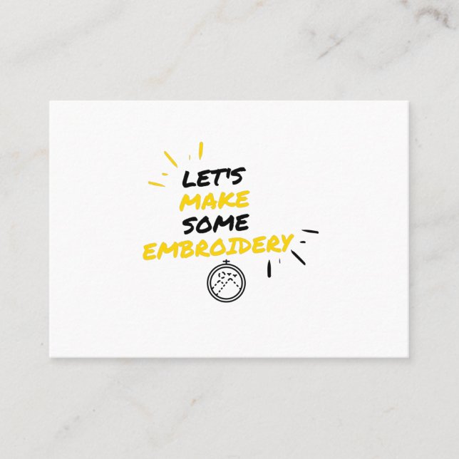 Tarjeta De Visita fabricación de bordados (Anverso)