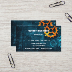 Tarjeta De Visita Fabricación de ingeniería de maquinaria mecánica p