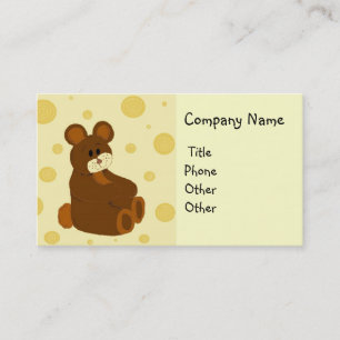 Tarjeta De Visita Fabricación de ositos de peluche