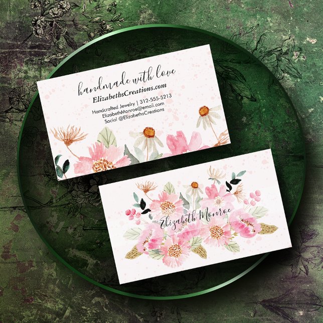 Tarjeta De Visita Fabricado a mano con Love Home Crafter (Subido por el creador)
