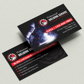 Tarjeta De Visita Fabricador, Soldador, Servicio de Soldadura, Const