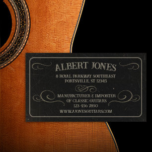 Tarjeta De Visita Fabricante e importador de guitarras clásicas