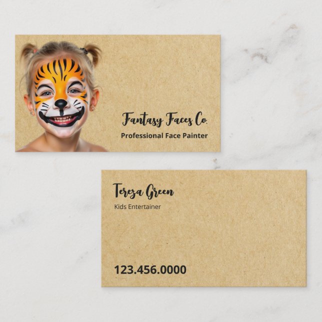 Tarjeta De Visita Face Painter (Anverso / Reverso)