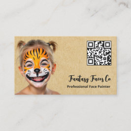 Tarjeta De Visita Face Painter QR