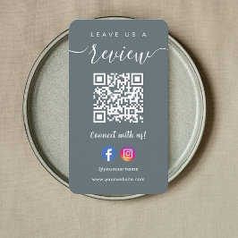 Tarjeta De Visita Facebook Instagram Qr Code nos deja una marina de 