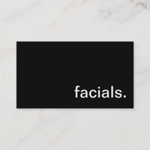 Tarjeta de visita facial