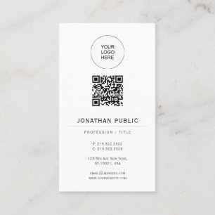 Tarjeta De Visita Fácil de hacer plantilla elegante papel mate verti