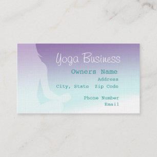 Tarjeta de visita fácil de la yoga