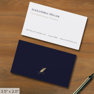 Tarjeta De Visita Fácil de lujo elegante