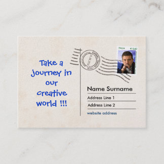 Tarjeta De Visita Facsímil de la postal