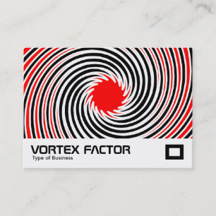 Tarjeta De Visita Factor Vortex - Rojo