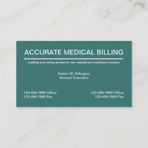 Tarjeta De Visita Facturación y codificación médicas