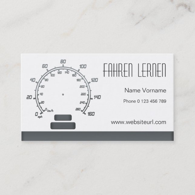 Tarjeta De Visita fahrschule (Anverso)