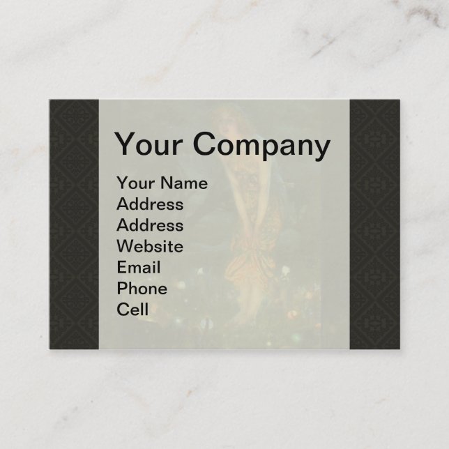 Tarjeta De Visita Fairy Circle Fairies Jueves Medianoche (Anverso)