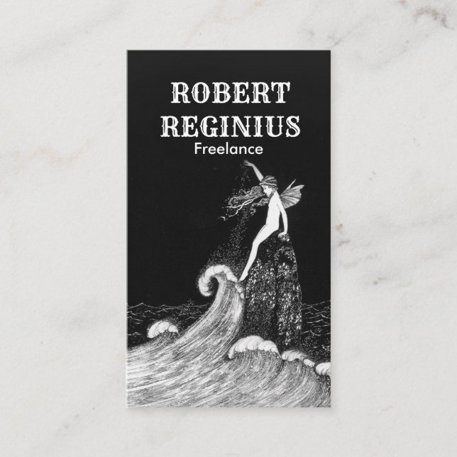 Tarjeta De Visita Fairy Fairyland Vintage Art 7hej (Anverso)