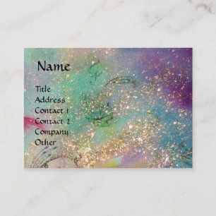 Tarjeta De Visita FAIRY Y GRIFFIN Fantasy acuarela Azul