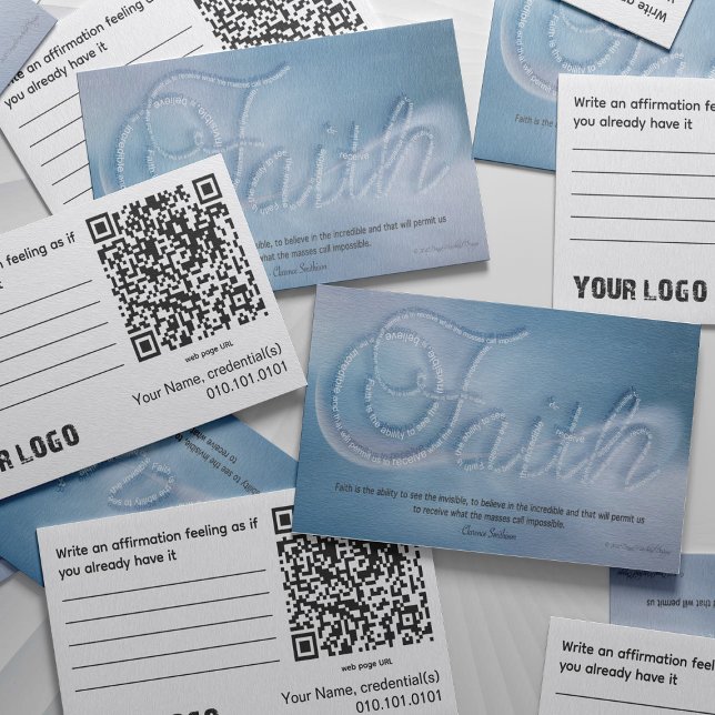 Tarjeta De Visita Faith Business Card (Faith empowering business cards)
