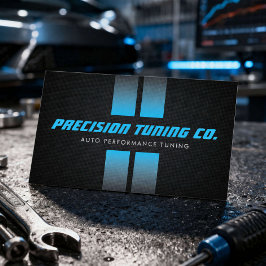 Tarjeta De Visita Fajas de carreras para taller de ajuste automático