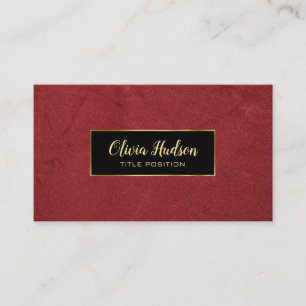 Tarjeta De Visita Fake Leather