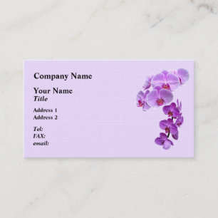 Tarjeta De Visita Falenopsis Orquídea Grande y Pequeña