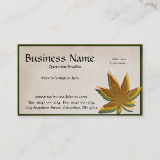 Tarjeta De Visita Fall Leaves D2 Business Cards