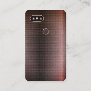 Tarjeta De Visita Falsa cubierta de acero metálica del teléfono y