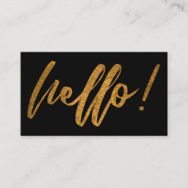 Tarjeta De Visita Falsa escritura de la escritura del Relieve