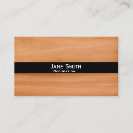 Tarjeta De Visita Falso adaptable de moda moderno elegante de madera