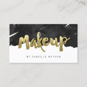 Tarjeta De Visita Falso artista de maquillaje nervioso del Relieve