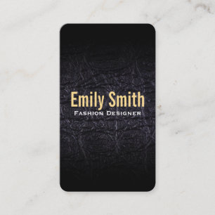 Tarjeta De Visita Falso de cuero (cocodrilo)