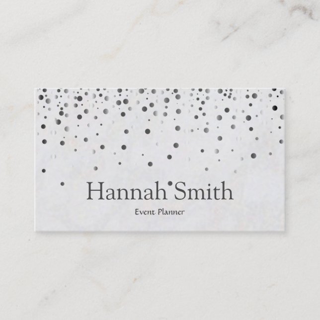 Tarjeta De Visita Falso glamoroso moderno elegante sencillo b (Anverso)