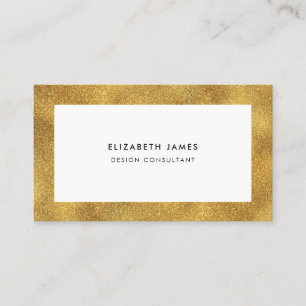 Tarjeta De Visita Falso marco del oro