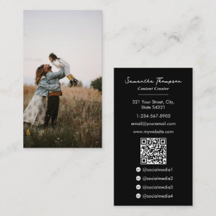 Tarjeta De Visita Familia Influencer Vlog Content Creator Full Photo