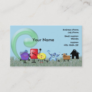 Tarjeta De Visita Familia loca de las formas
