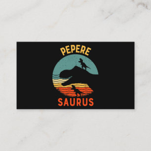 Tarjeta De Visita Familia Pepere Dinosaur Peperesaurus