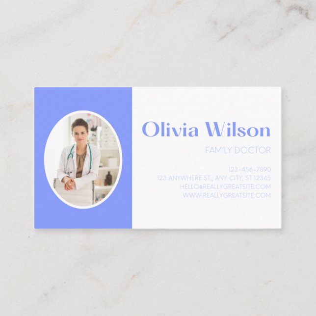 Tarjeta De Visita Family Medicine Physician business card (Reverso)