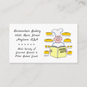 Tarjeta De Visita Famosa panadería Personalizado Baker Bread