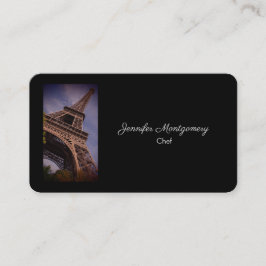 Tarjeta De Visita Famoso monumento en la Torre Eiffel de París