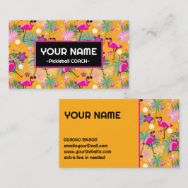 Tarjeta De Visita Famosos flamencos fiestas de Pickleball