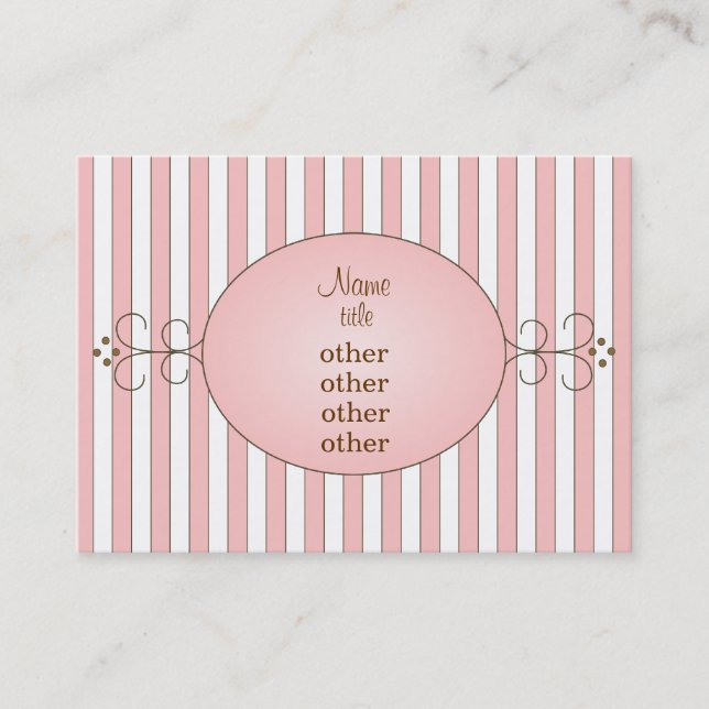 Tarjeta De Visita Fancy Cupcake (Anverso)