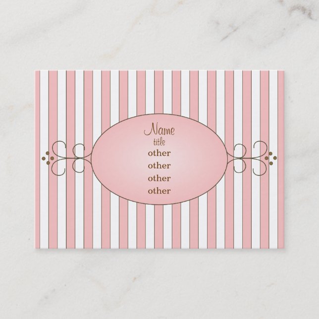 Tarjeta De Visita Fancy Cupcake (Anverso)
