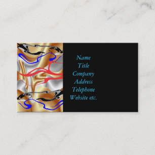 Tarjeta De Visita Fancy Gold Silver