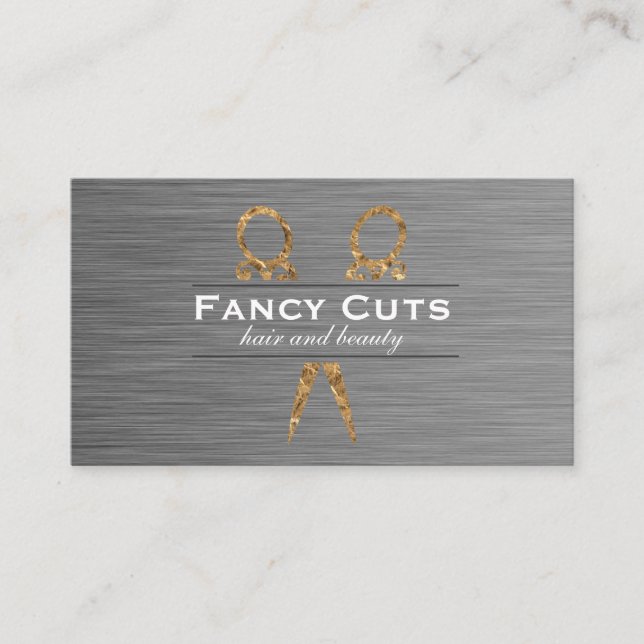 Tarjeta De Visita Fancy Hair Stylist Luxe (Anverso)