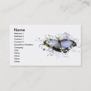 Tarjeta De Visita Fantasía azul