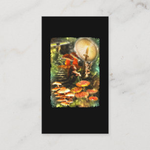 Tarjeta De Visita Fantasía de hongos