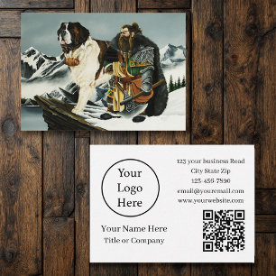 Tarjeta De Visita Fantasía de San Bernardo Perro