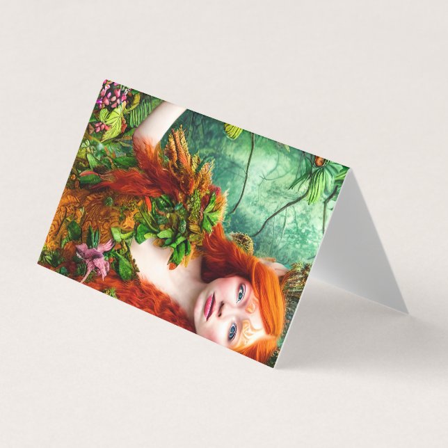 Tarjeta De Visita Fantasía Ginger Men Fairy Graphic (Anverso)