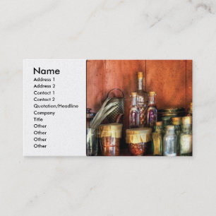 Tarjeta De Visita Fantasía - Ingredientes de Asistentes