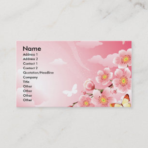 TARJETA DE VISITA FANTASÍA ROSADA